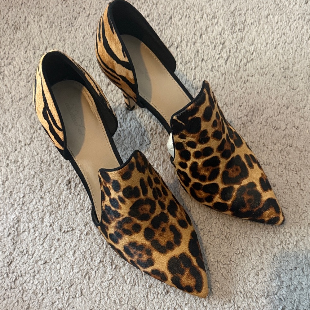 Aldo Leopard Print Heels